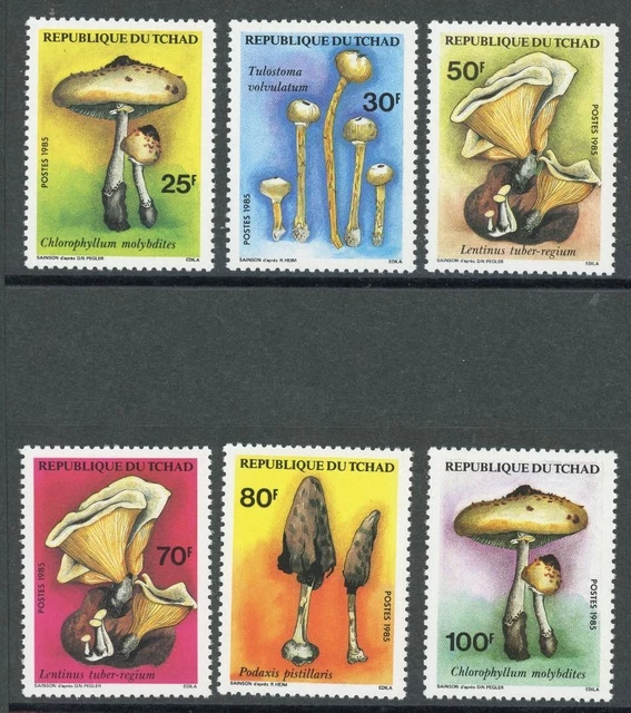 Tschad 1092-97 postfrisch Pilze #HE765