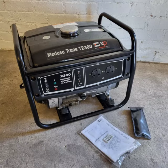 Petrol Generator 2.5 kVA 240v SIP Medusa T2300 Double Socket Outlet