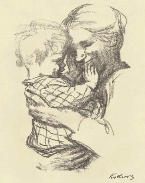 Käthe Kollwitz - Mutter mit Kind auf dem Arm  - Lithographie 1916