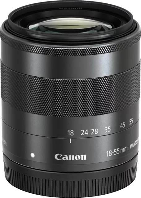 [ près De Mint ] Canon EF-M18-55mm F3.5-5.6 Est De L'Ast Noir De Japon (N429)