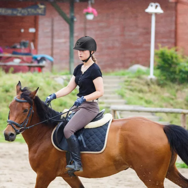 Ovation Deluxe Schooler Riding Helmet Equestrian, Black 2