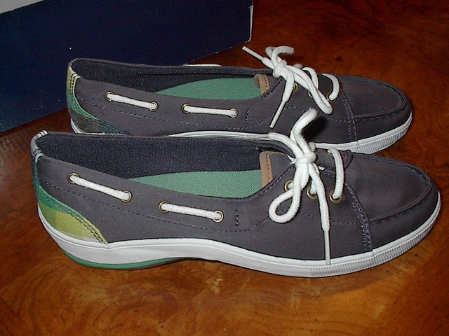 NEW KEDS Navy Sport Rapture Sneaker Loafers Boat Womens 6 1/2 Slip On Shoes 6.5