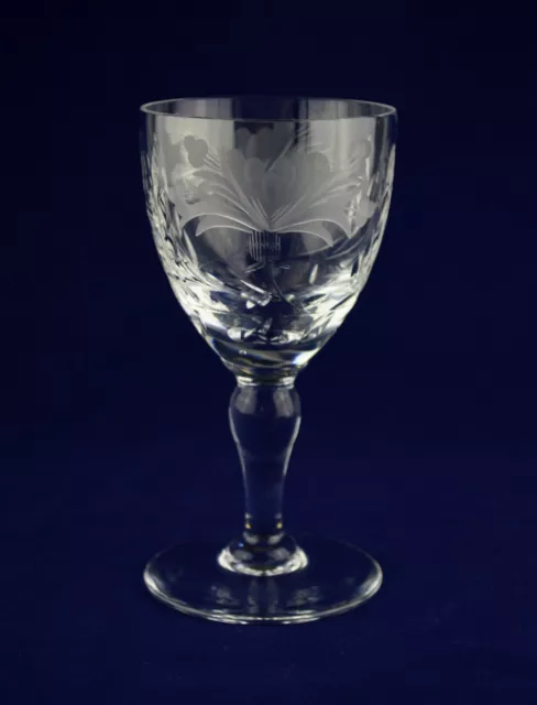 Royal Brierley Crystal "HONEYSUCKLE" Wine Glass - 13.5cms (5-1/4") Tall - 2nd