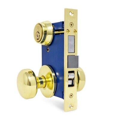 Premier Lock Left Hand Mortise Gate Entry Lock Set with 2 1/2" Backset + 2 Keys