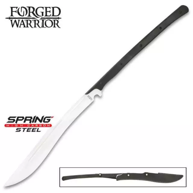 40" Full Tang Hand Forged Carbon Steel Sword with Sheath