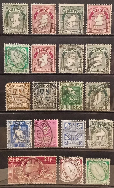 Old Stamps Collection Ireland, Stamped, 1