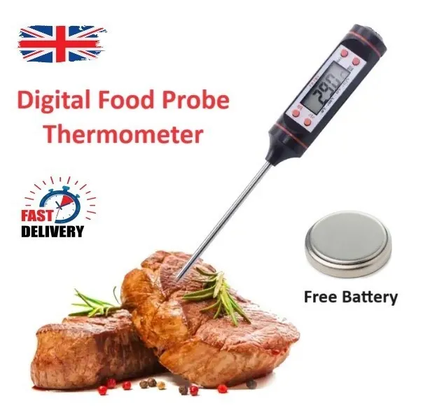 Food Thermometer Digital Meat Probe Cooking Turkey BBQ Kitchen Temperature Probe