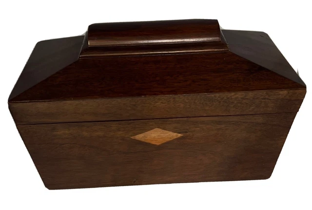Vintage Plantation Mahogany Tea Caddy