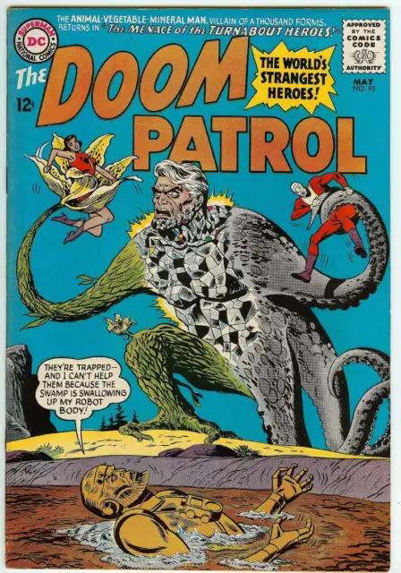 Doom Patrol #95 6.5 // Bob Brown Cover Art Dc Comics 1965