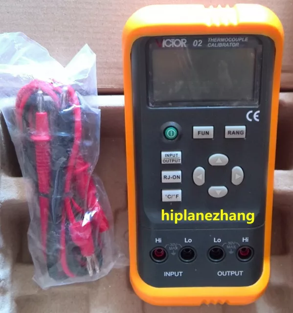 Hi-accuracy 0.05% Thermocouple Calibrator Output R S B E K J T N & DC -10mV-1.1V