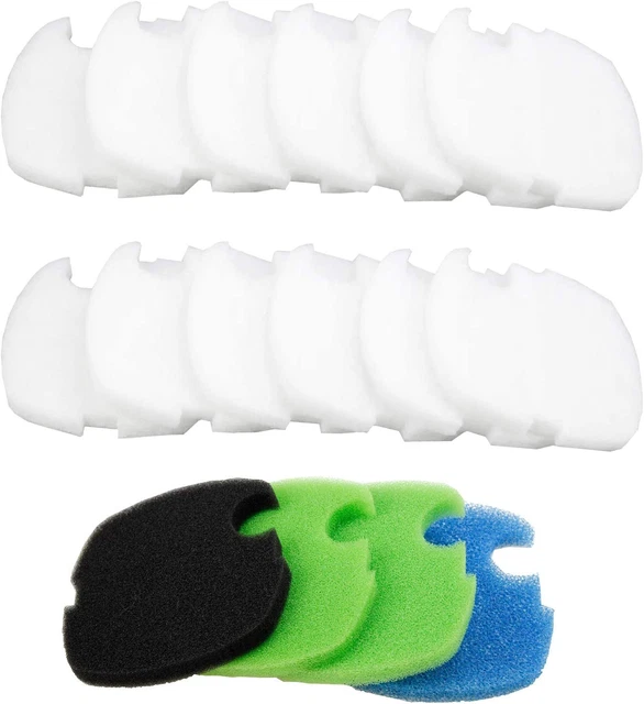 16Pcs Replacement Canister Filter Pads Compatible with SUNSUN HW-303B/703B CF-40