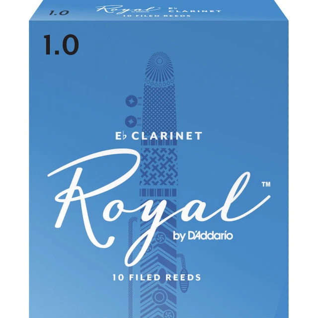 D'Addario RBB1010 - Anches - clarinette mi bémol, force 1.0, boîte de 10