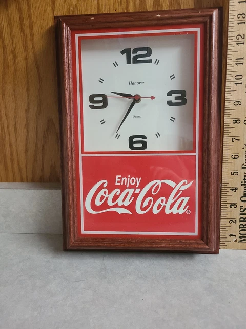 Vintage Coca- Cola Hanover Quartz Wall Clock
