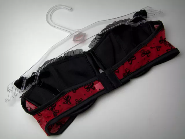 Reggiseno donna sexy coquette pizzo reggiseno e mutandine lingerie perizoma nero rosso set CQ 3619 3