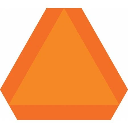 Condor 483U18 Safety Reflector, 14" H, 16" W, Triangle, 483U18