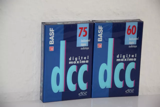 BASF dcc 75 / 60  digital maxima Cassette Kassette Tape NEU und OVP