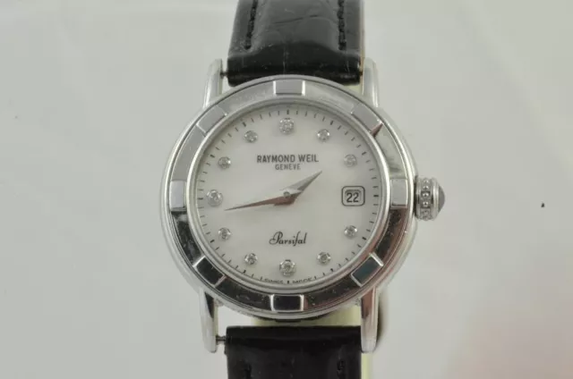 Raymond Weil Parsifal Women's Watch 1 1/16in Steel/Gold Quartz 9441 Diamonds