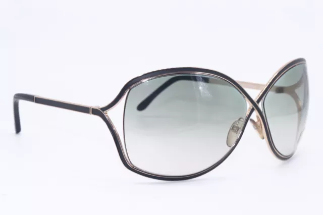 New Tom Ford Tf 179 01B Rickie Black Gold Gradient Authentic Sunglasses 64-11