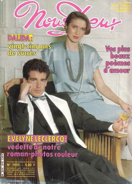 NOUS DEUX n 1910 DALIDA NANA MOUSCOURI SERGE LAMA CHANTAL GOYA RENAUD HUSTER