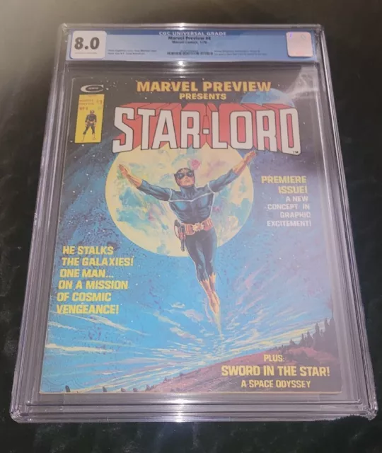 Marvel Key Comics Preview 4 Cgc 8.0 Vf Guardians Galaxy 3 1St Star Lord Mcu