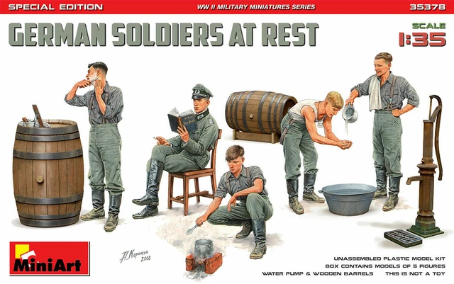 Miniart 35408 - Modellismo 1:35 Soldati Tedeschi Al Lavoro (RAD) Special Edit