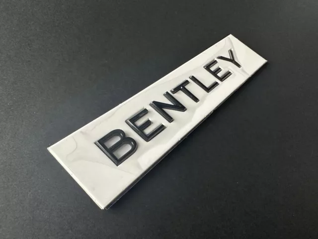 Bentley Continental GT Badge Script Badge Back Gloss Black Brand New UK Seller