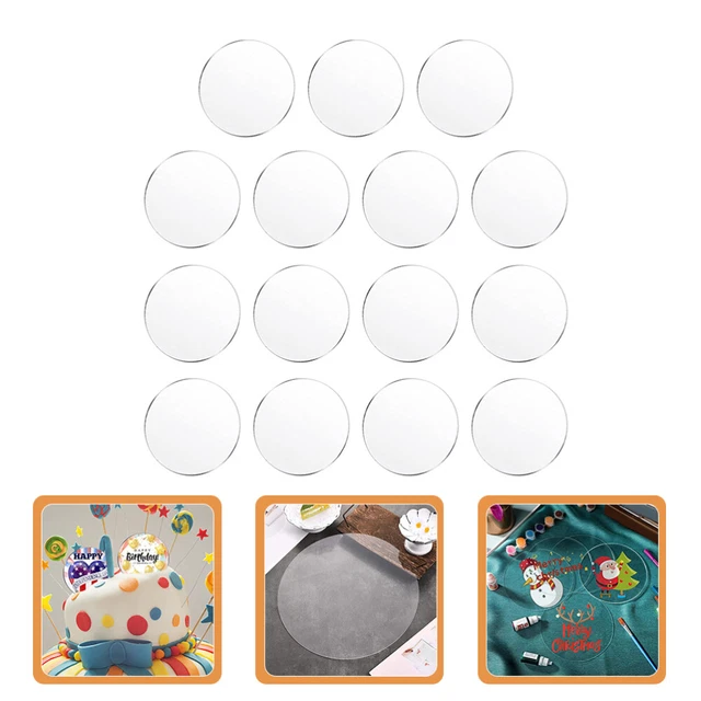 Acrylic Circle Disc Transparent Acrylic Board Ornament Acrylic Plastic Circle