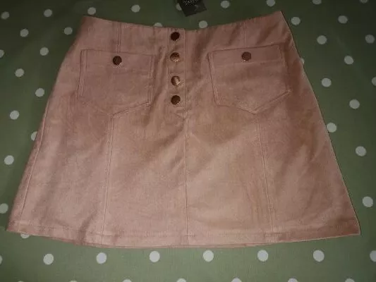 Next Girls Blush Suedette Mini Skirt 15 Years  BNWT!!