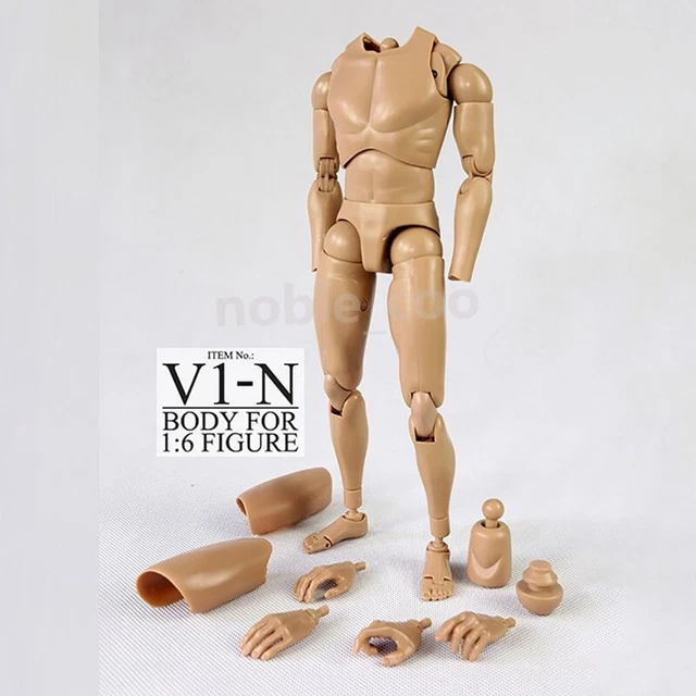 1/6 MALE MUSCULAR Body V1-N Model Action Figure Doll fit Phicen Hot ...
