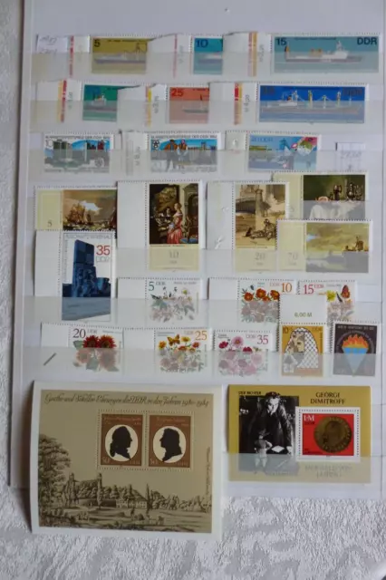 Diverse Briefmarken DDR postfrisch Jahrgang 1982