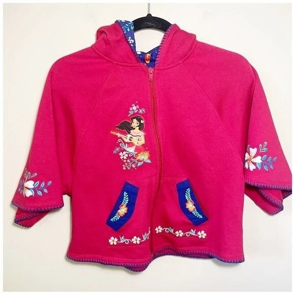 Encanto Girls Poncho Zip Up Hoodie 130 US 8