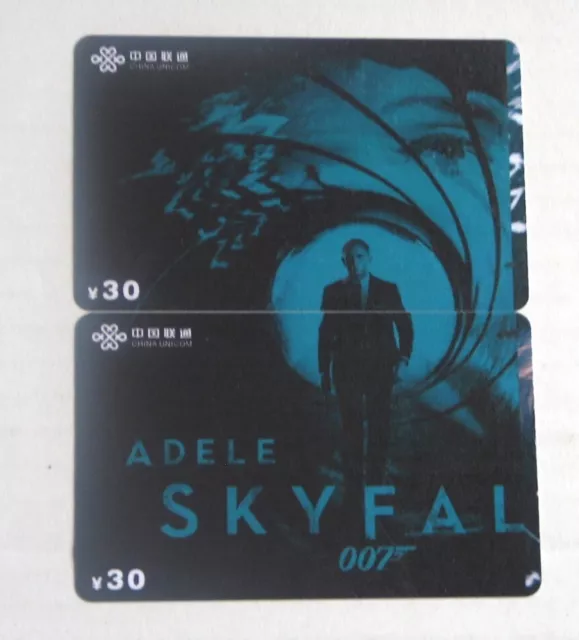 James Bond Chinese Phone cards puzzle type