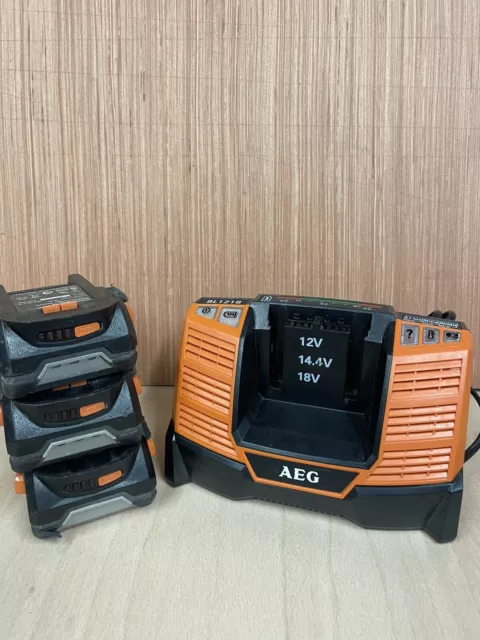 aeg 18v battery charger and battery’s