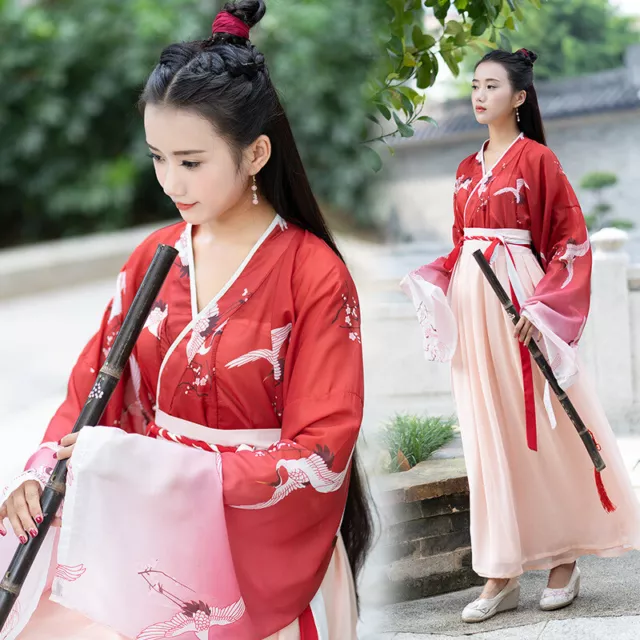 Fairy Clothes Hanfu Dress Girl Ancient Chinese Tops Skirt Cosplay Tang Suit