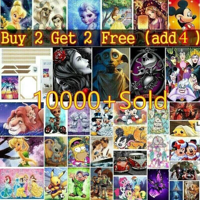 Cartoon Full Drill 5D Diamond Painting Kits Embroidery Art Cross Stitch Decor