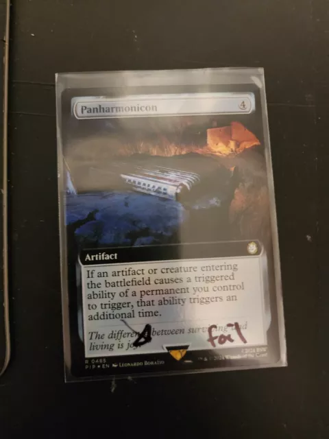 MTG Panharmonicon Extended Art Foil Error Card Misprint Stamp Fallout