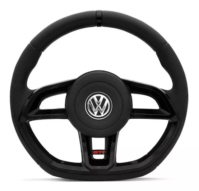 STEERING WHEEL VW Golf Jetta Mk2 Mk3 Mk4 Mk5 Mk6 Black Mk7 Style gti