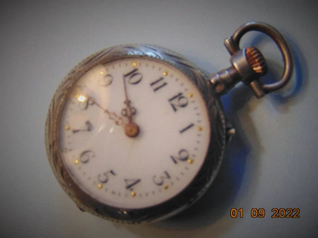 Lot De 10 Boîtiers De Montre Anciens En Argent Incrustés D'or - XIXe Siècle - Collection Vintage