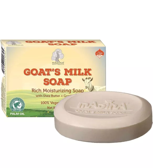 GOAT'S MILK MOISTURIZING SOAP w/ SHEA BUTTER 3.5 oz (2Bars)