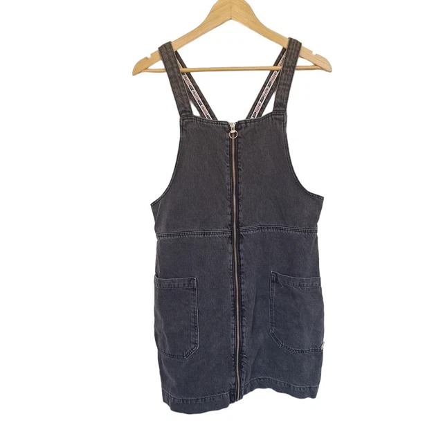 SUPERDRY DUNGAREE PINAFORE DRESS Burgundy Floral print .Size XXS 6.50 PicClick UK