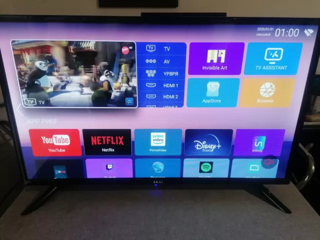 smart tv led 32 pollici aki full hd wifi