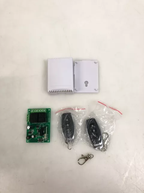 Telecomando radio QIACHIP DC 12V 24V porta garage interruttore 2 canali 433 MHz RF