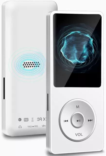 32GB MP3 Player with Bluetooth 4.2, Wodgreat Mini Music Player with Built-in HD