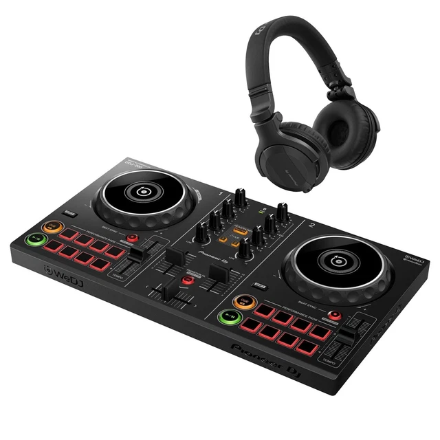 PIONEER DJ DDJ200 Controller and HDJCUE1BTK Bluetooth Headphones £
