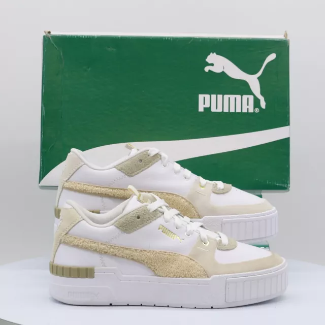PUMA CALI SPORT Varsity Womens Trainers Uk 3 Eu 35.5 White Gold