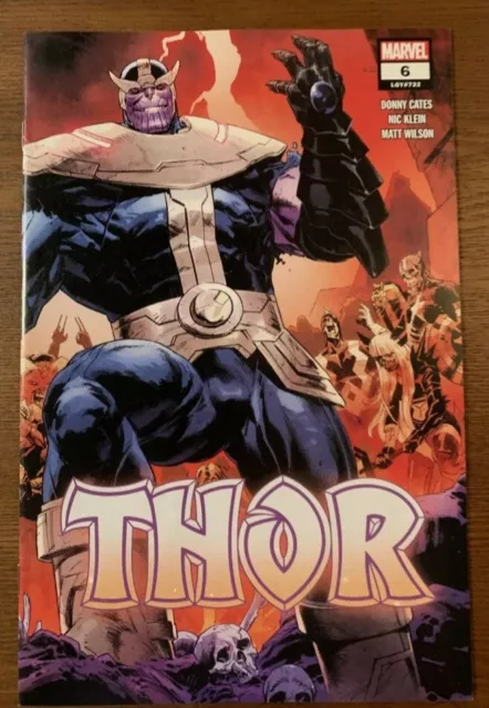 THOR 6 SECOND 2ND PRINT THANOS COVER Donny Cates Klein GALACTUS Marvel Comics