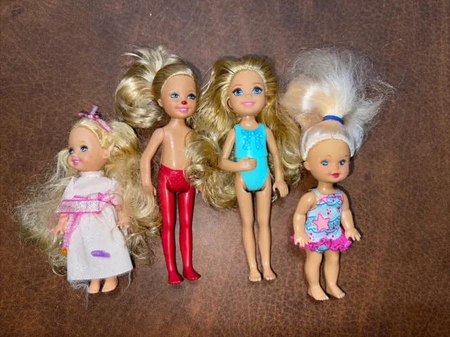 Barbie: Kelly 1994, Chelsea 2010 and unnamed 2016