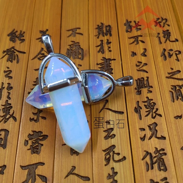 Natural Quartz Crystal Stone Point Chakra Healing Gemstone Pendant Necklace Mix
