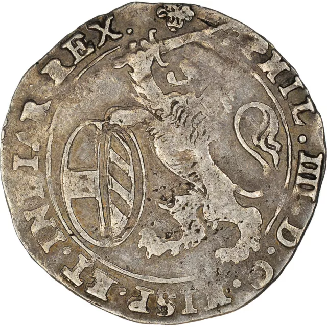 [#971968] Monnaie, Pays-Bas espagnols, BRABANT, Philippe IV, Escalin, 1637, Brab