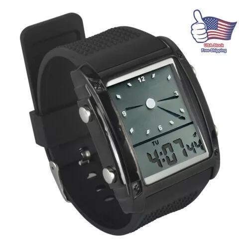 Reloj digital de cuarto deportivo militar para Hombre Reloj analógico cronógrafo